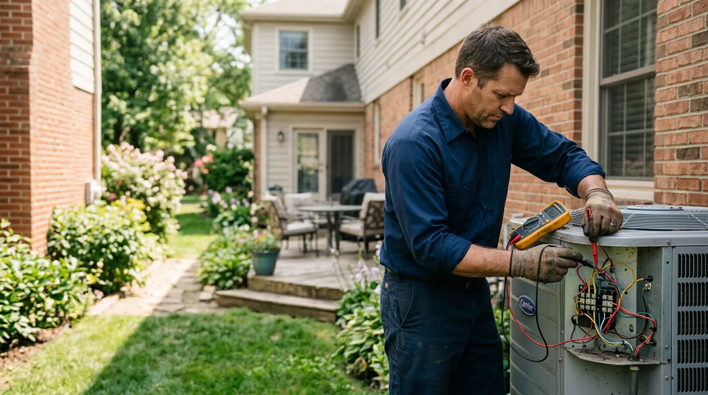 HVAC technician working near Whitesburg, TN